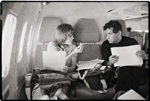 Jane Fonda Smokes with Mark Lane on Plane