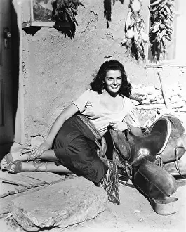 Jane Russell Film Still from "The Outlaw"