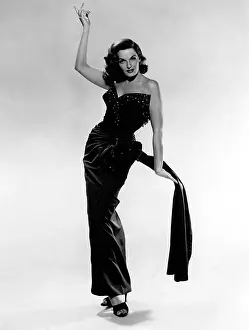 Prints of Actress Jane Russell in a portrait session for the movie 'The Revolt of Mamie Stover' which was released June 22, 1956. (Photo by Donaldson Collection/Getty Images) Hollywood's Sultry Siren – A Photographic Tribute: Jane Russell Film Still from 'The Revolt of Mamie Stover'