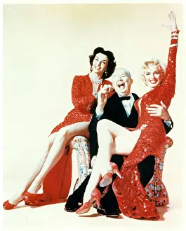 Lac0050 Prints: Jane Russell And Marilyn Monroe In Gentlemen Prefer Blondes