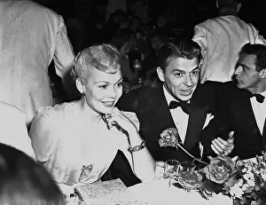 Jane Wyman And Ronald Reagan At Table