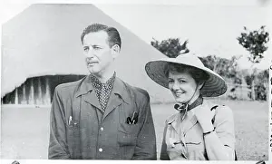 Adrian Prints: Janet Gaynor Posing with Her Husband