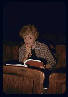 Janet Gaynor Reading a Script