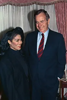 Dearborn Prints: Janet Jackson and George Bush