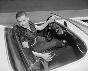 Janet Lake Sitting in Her Car
