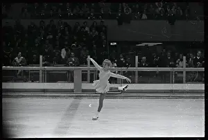 Grenoble Prints: Janet Lynn Skating on the Ice