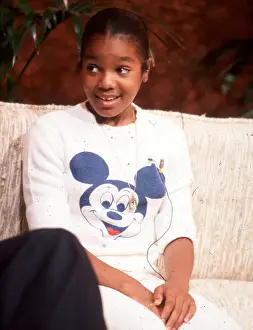 Janet In Mickey Mouse T-Shirt