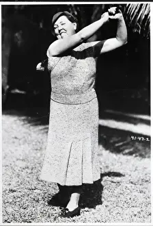 Mayor Prints: Janet Walker Golfing