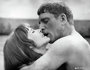 Lac0034 Prints: Janice Rule And Burt Lancaster In The Swimmer