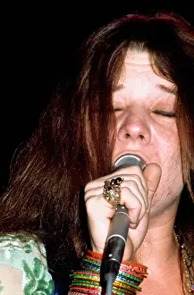 Janis Joplin Singing on Stage