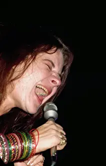 Janis Joplin Singing on Stage
