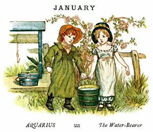 Images Dated 23rd January 2013: January - Kate Greenaway, 1884
