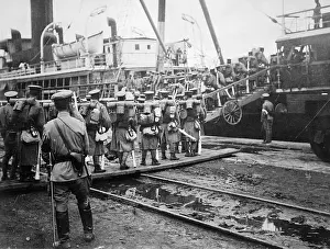Siberia Prints: Japanes Troops Leaving Russia