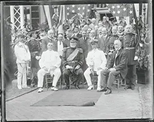 Japanese Admiral Posing with American Officials