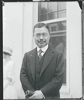 Patience Prints: Japanese Ambassador Kijuro Shidehara Posing near Window