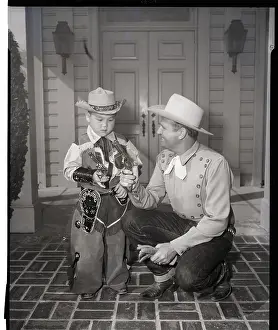 Japanese-American Boy With Gene Autry