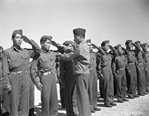 Mississippi Prints: Japanese American Officer Instructing Trainees