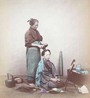 Felice Beato (1832-1909) Gallery: Japanese Beauty