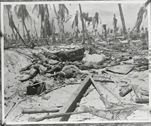 Japanese Bodies Scattered Among Debris