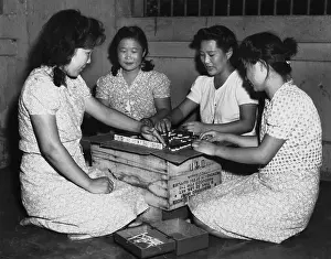 Philippines Prints: Japanese Comfort Girls Play Mahjong