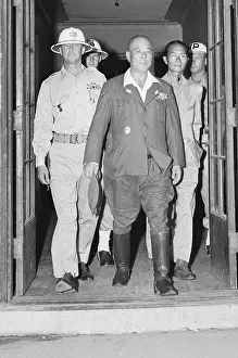 Manila Prints: Japanese General Being Escorted at Courthouse