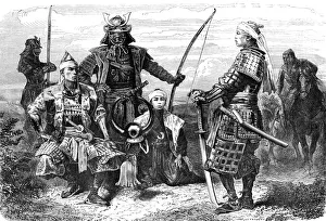Images Dated 26th February 2013: Japanese general and officers
