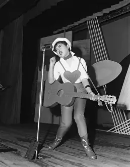 Heart Shape Prints: Japanese Girl Playing Rock Music