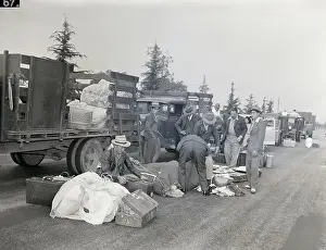Searching Prints: Japanese Having Baggage Examined