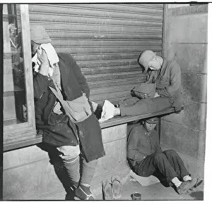 Tiredness Prints: Japanese Homeless in Tokyo Subway Station 1945