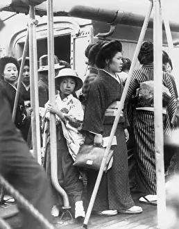Japanese Immigrants Arriving Aboard the Ocean Liner Shinyu Maru