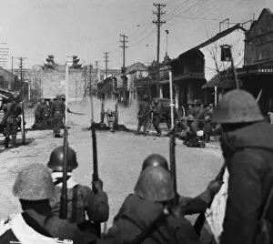 Nanjing Prints: Japanese Infantry in Nanking