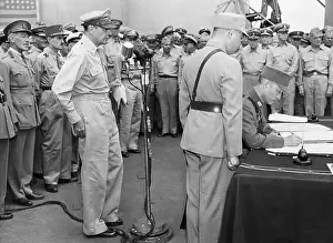 Official Prints: Japanese Instrument of Surrender on USS Missouri