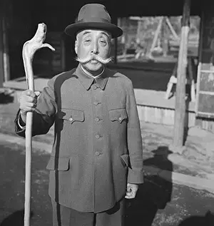 Japanese Man with Large Mustache