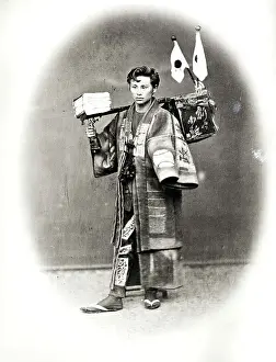 Package Prints: Japanese Newspaper Boy