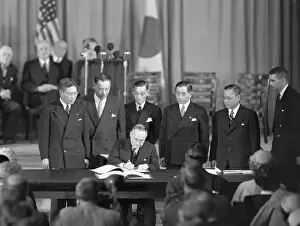 Japanese Prime Minister Signs Treaty