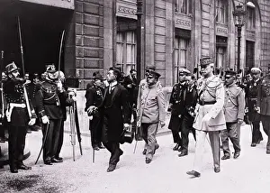 Japanese Prince Reviewing French Troops