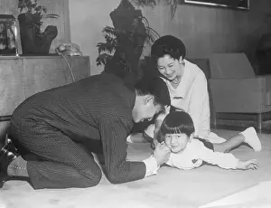 Akihito Prints: Japanese Royalty Arm-Wrestling