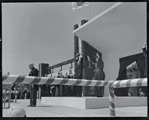 Hirohito Prints: Japanese Royalty Raising Arms