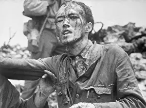 Japanese Soldier Injured and in Distress