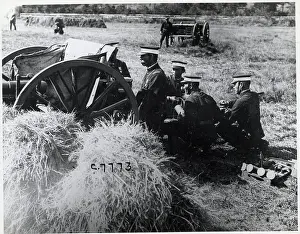 Japanese Soldiers And Artillery In Field