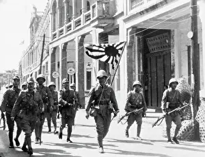 Japanese Soldiers Invade An Island