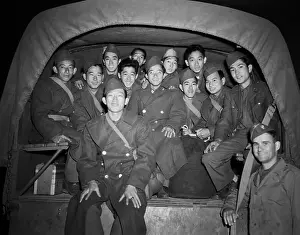 Japanese Troops Arrive at Training Center