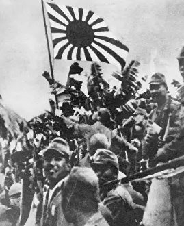 Singapore Prints: Japanese Troops Enter Singapore