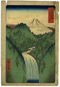 Images Dated 22nd June 2010: Japanese Woodblock Print of Mount Fuji