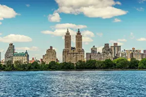 Prints of Jaqueline Kennedy Onassis Reservoir, Manhattan, New York, USA Architectural Harmony: Jaqueline Kennedy Onassis Reservoir, New York, USA