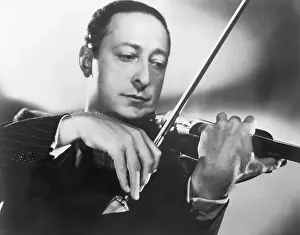 Violin Prints: Jascha Heifetz Playing the Violin