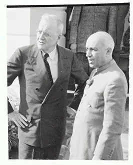 Jawaharlal Nehru Greeting John Foster Dulles