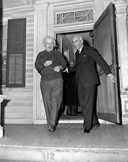 Princeton Prints: Jawaharlal Nehru Visiting Albert Einstein at Home