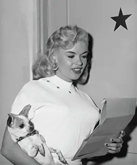 Jayne Mansfield with her Chihuahua