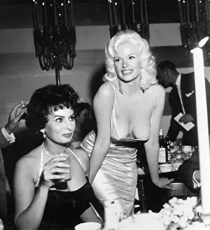 Jayne Mansfield & Sophia Loren In A Predicament